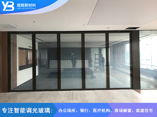 旋转门调光玻璃